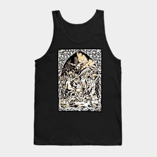 Witches Devils and Demons Black Mass Occult Zuber Tarot Tank Top